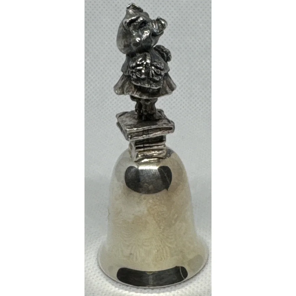 Beatrix Potter Little Pig Robinson Pewter Bell NE Collectors Society